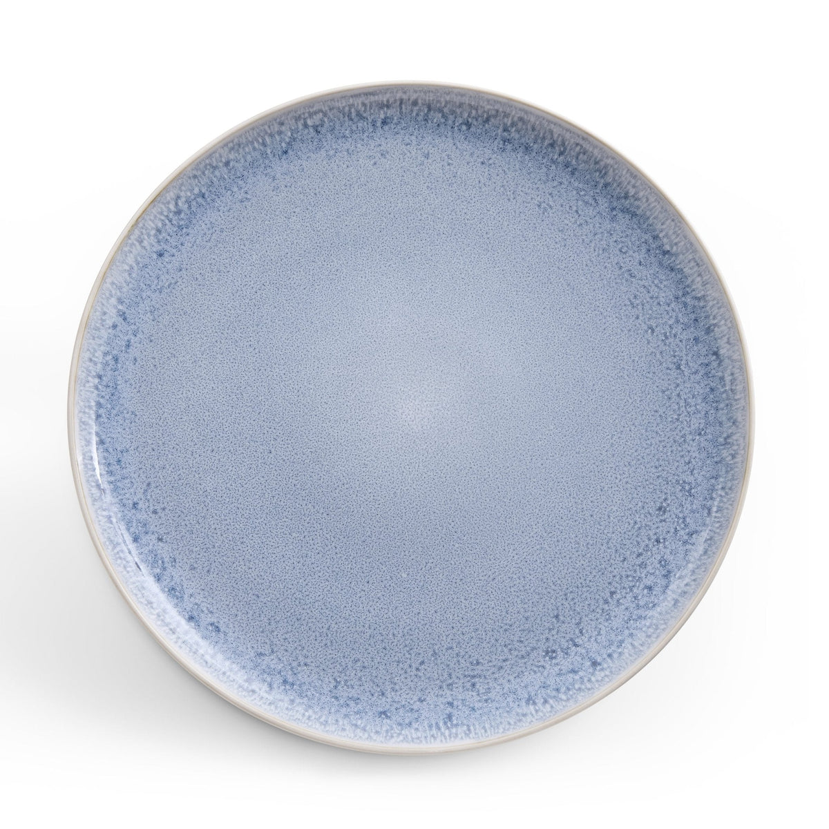 Dusklia - Sutton Stoneware Set of 4 Dinner Plates - Light Blue