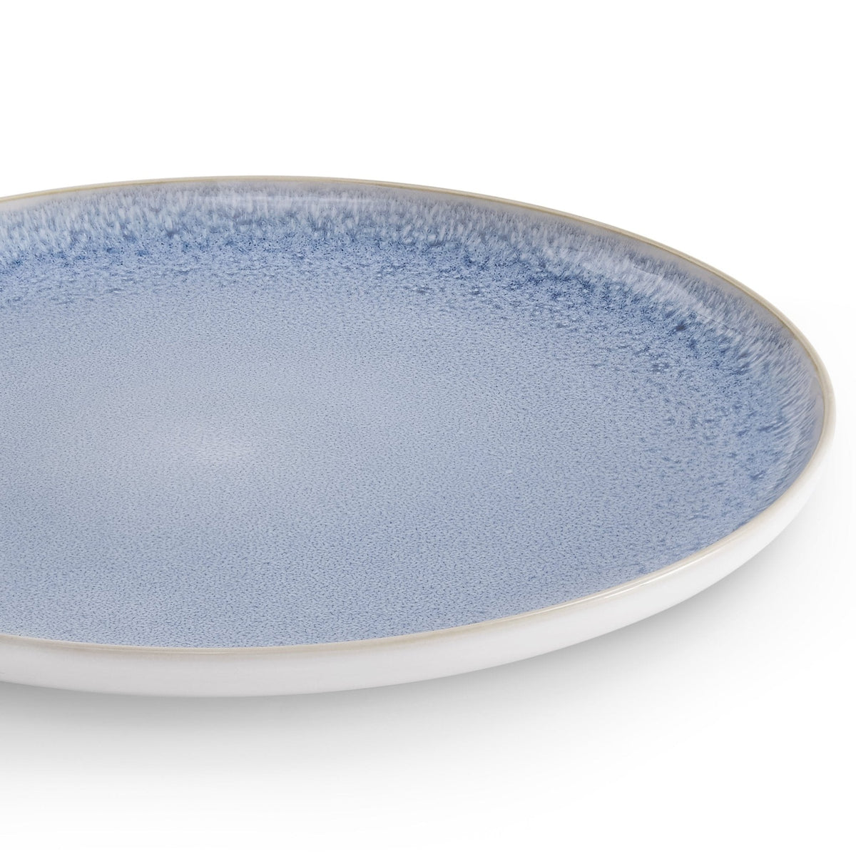 Dusklia - Sutton Stoneware Set of 4 Dinner Plates - Light Blue
