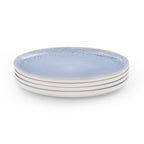 Dusklia - Sutton Stoneware Set of 4 Dinner Plates - Light Blue