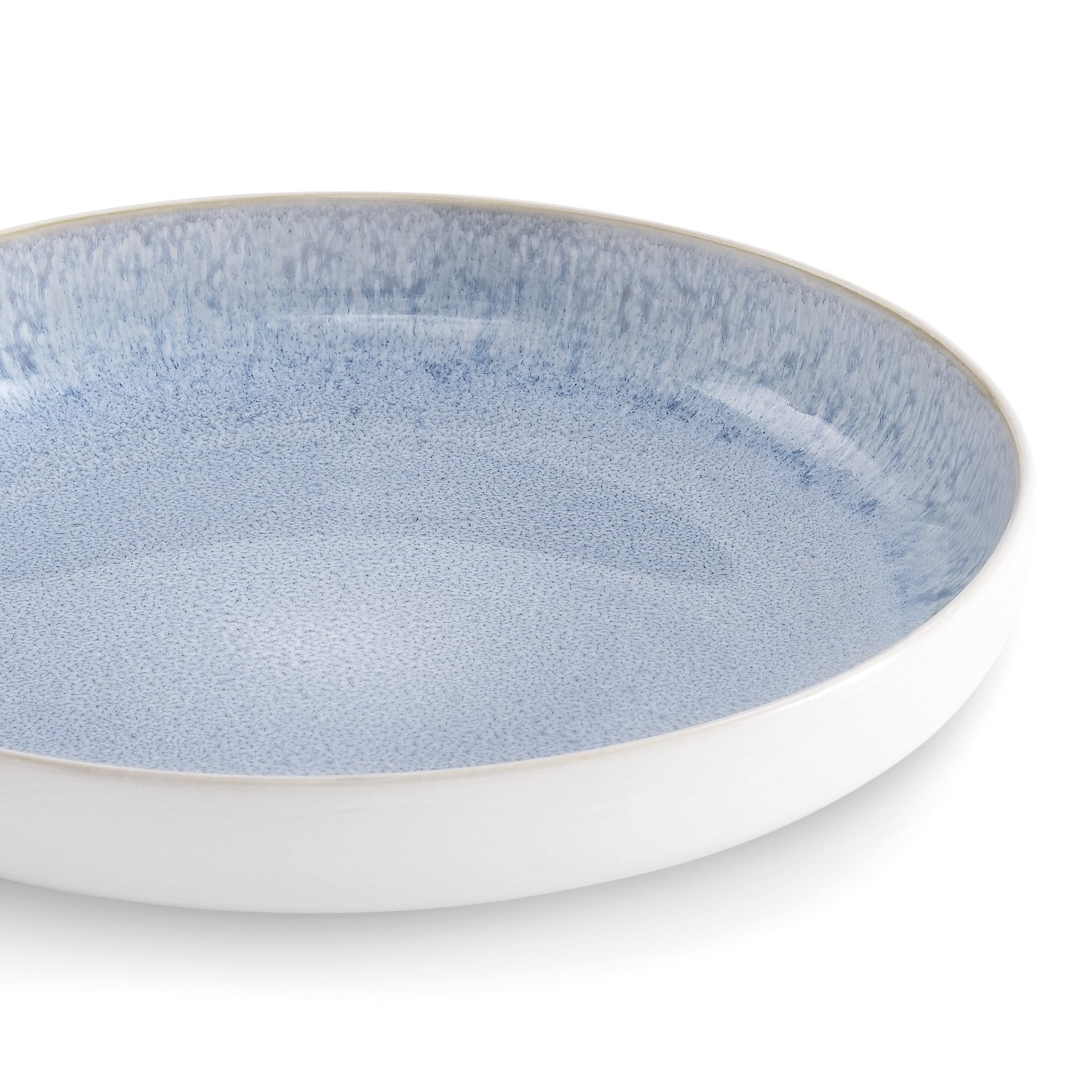 Dusklia - Sutton Stoneware Set of 4 Pasta Bowls - Light Blue