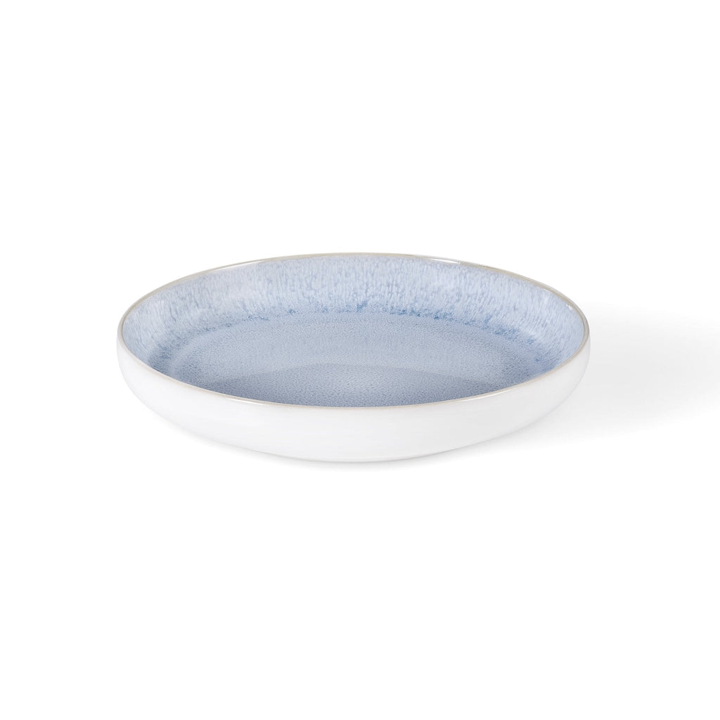 Dusklia - Sutton Stoneware Set of 4 Pasta Bowls - Light Blue