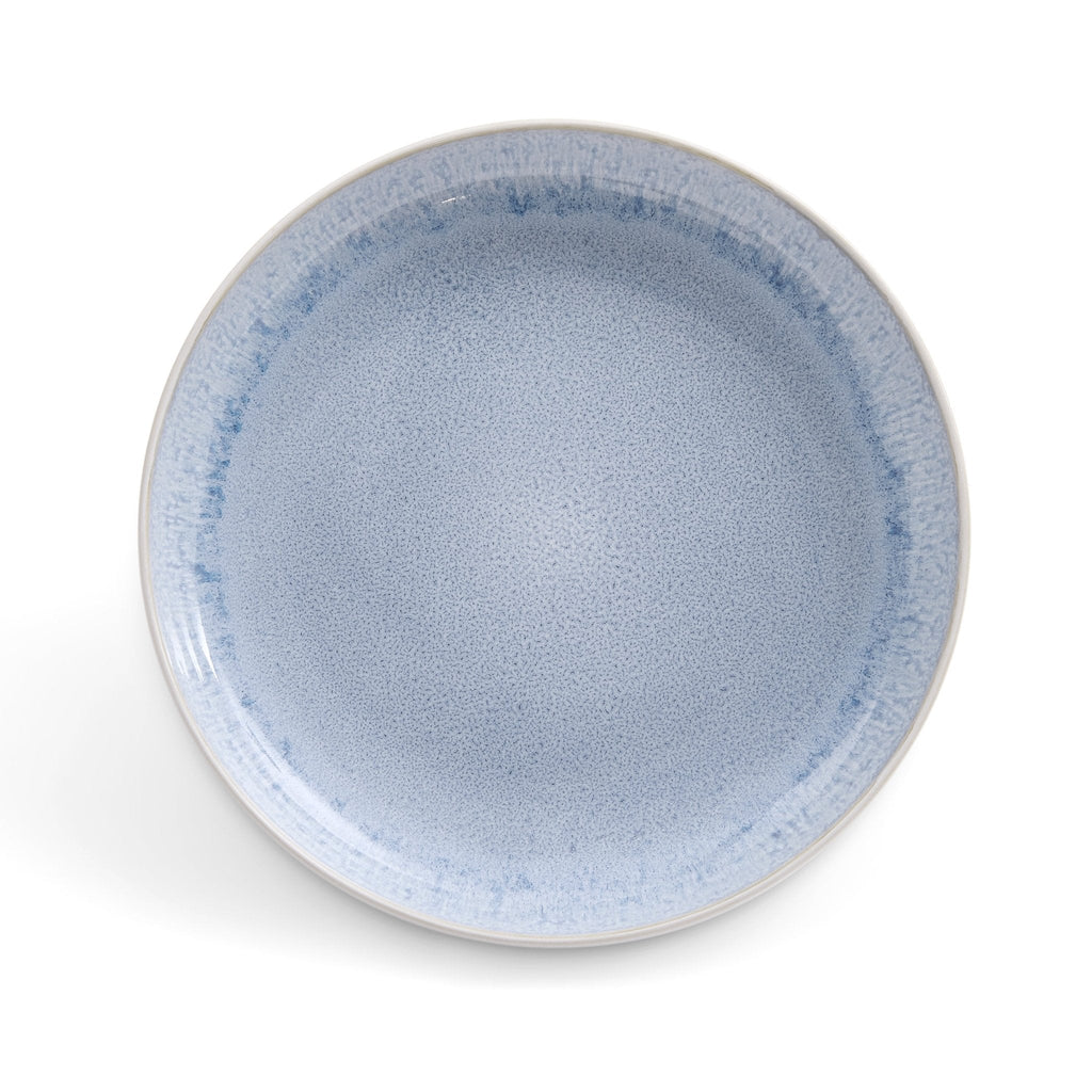 Dusklia - Sutton Stoneware Set of 4 Pasta Bowls - Light Blue