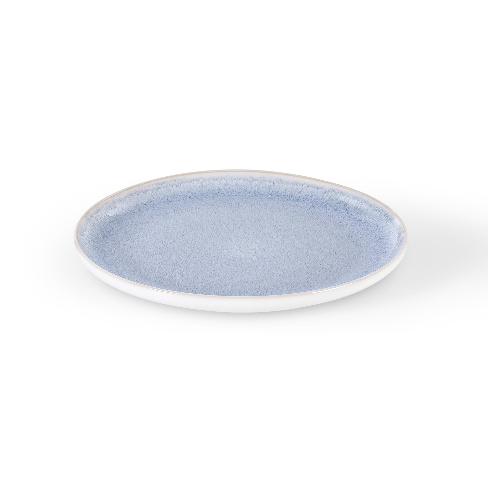 Dusklia - Sutton Stoneware Set of 4 Side Plates - Light Blue