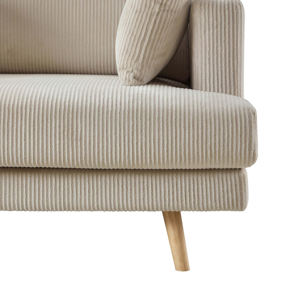 Dusklia - Sweden 2 Seater Sofa - Rib Ecru