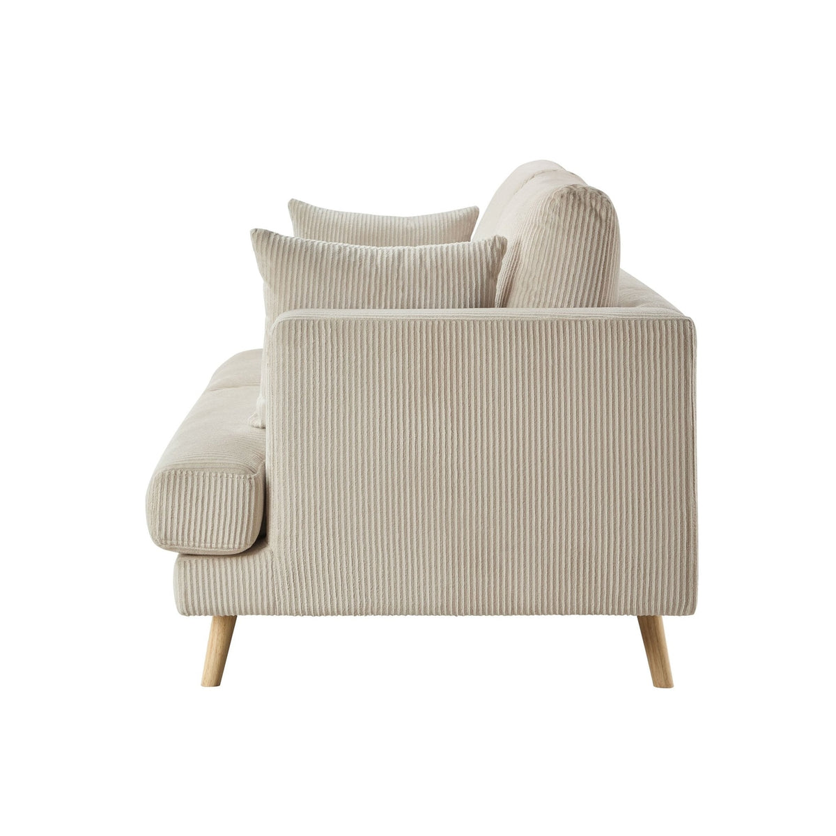 Dusklia - Sweden 2 Seater Sofa - Rib Ecru