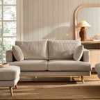 Dusklia - Sweden 2 Seater Sofa - Rib Ecru