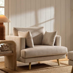 Dusklia - Sweden Loveseat - Rib Ecru