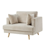 Dusklia - Sweden Loveseat - Rib Ecru