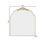 Dusklia - Sylvie Traditional Arched Mirror - Gold