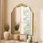 Dusklia - Sylvie Traditional Arched Mirror - Gold