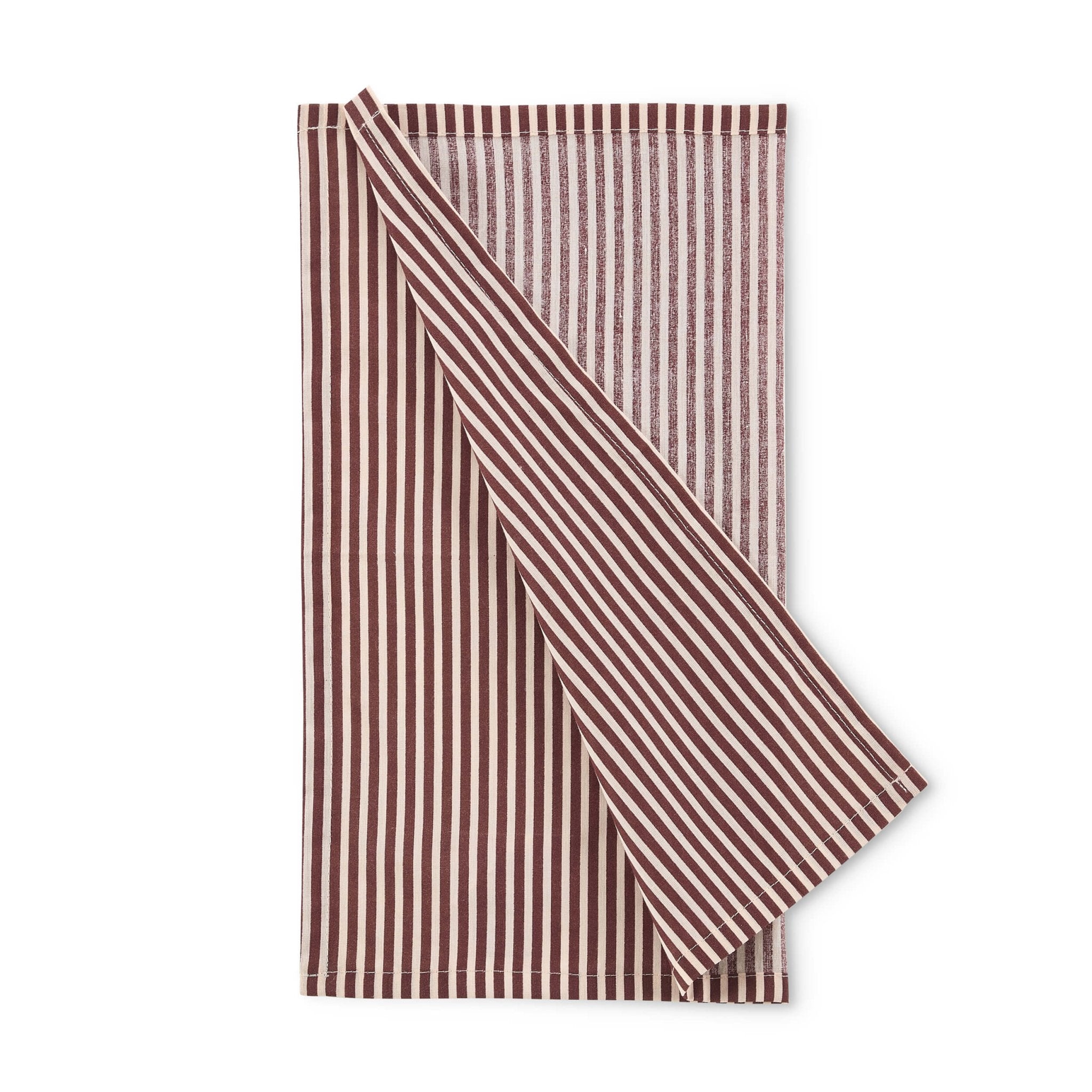 Lot de 4 serviettes Tabitha à rayures – Rose