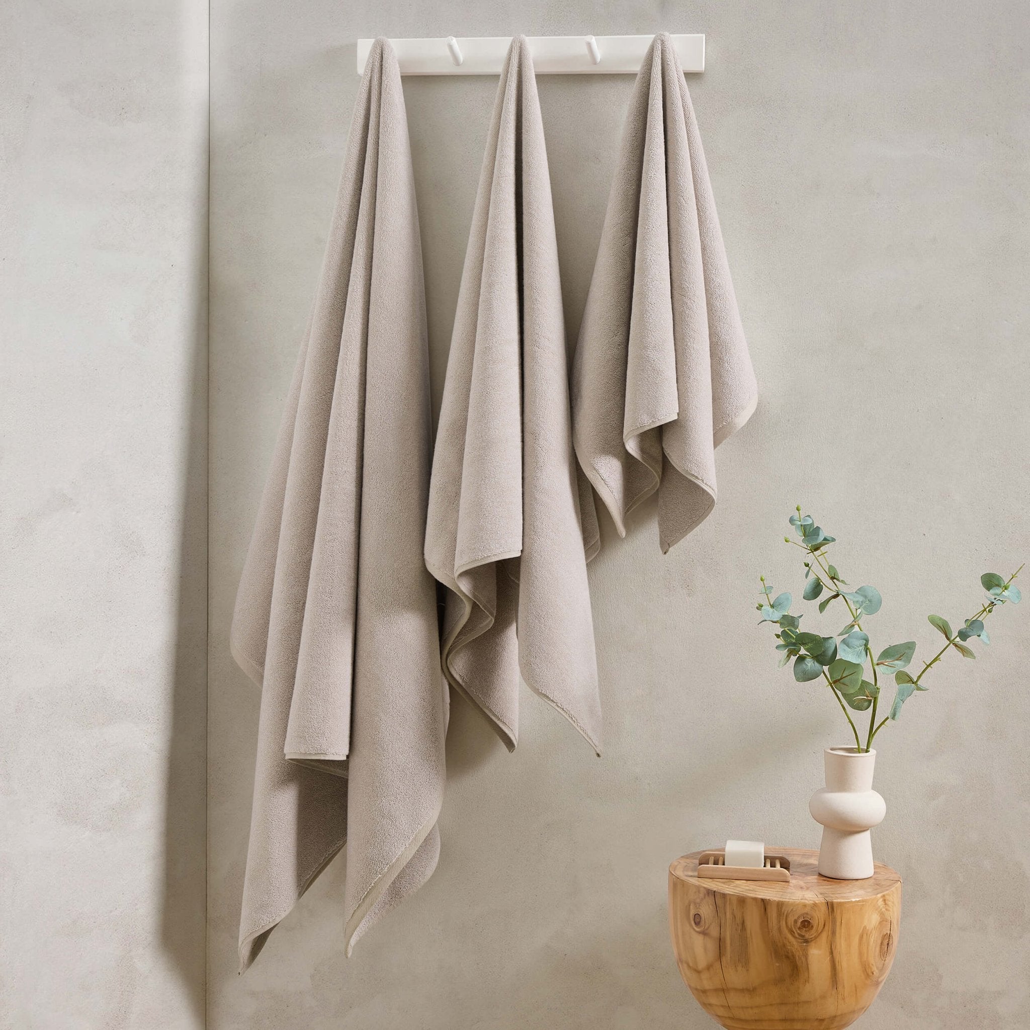 Dusklia - Tahiti Super Absorbent Marl Towel Collection - Natural
