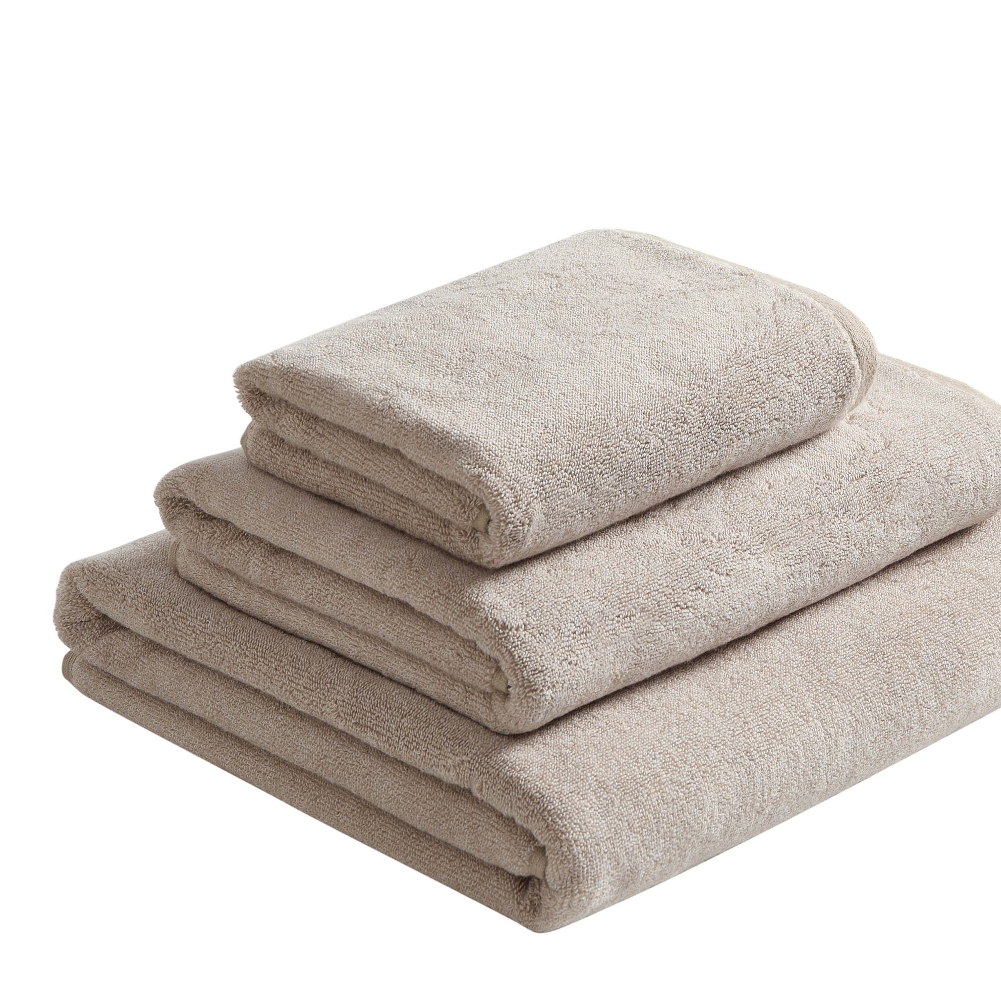 Dusklia - Tahiti Super Absorbent Marl Towel Collection - Natural