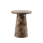 Dusklia - Talia Side Table - Dark Marble Effect