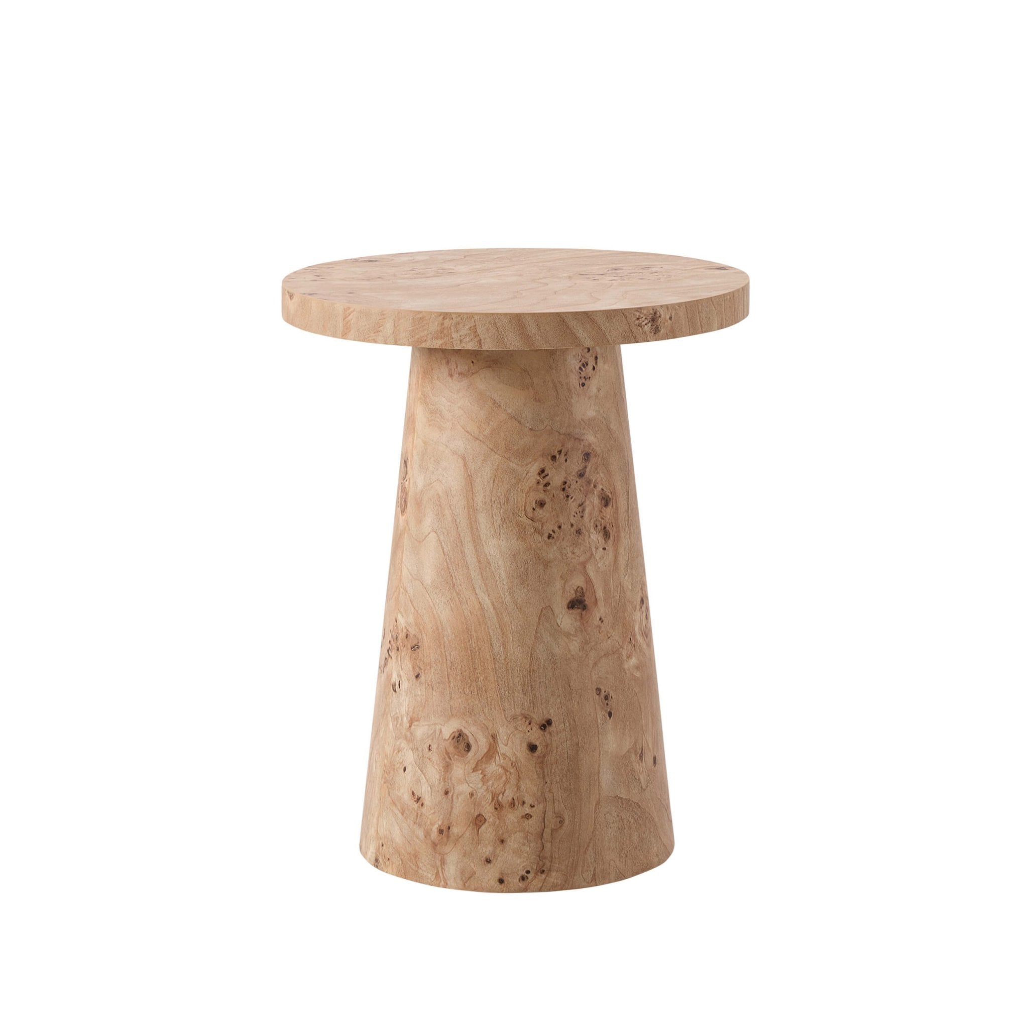 Table d'appoint Talia - effet ronce de peuplier clair