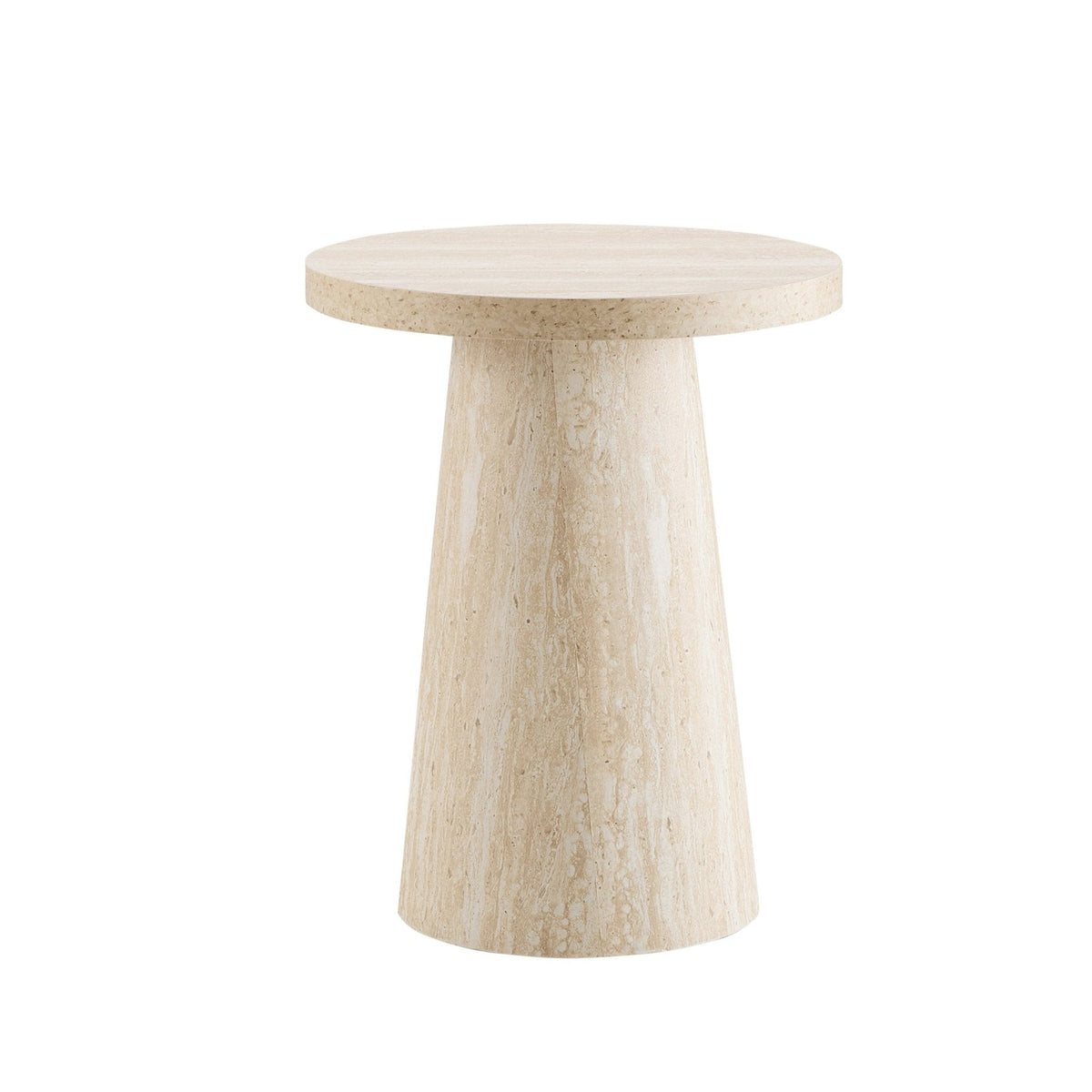 Dusklia - Talia Side Table - Stone Marble Effect