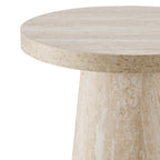 Dusklia - Talia Side Table - Stone Marble Effect