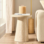 Dusklia - Talia Side Table - Stone Marble Effect