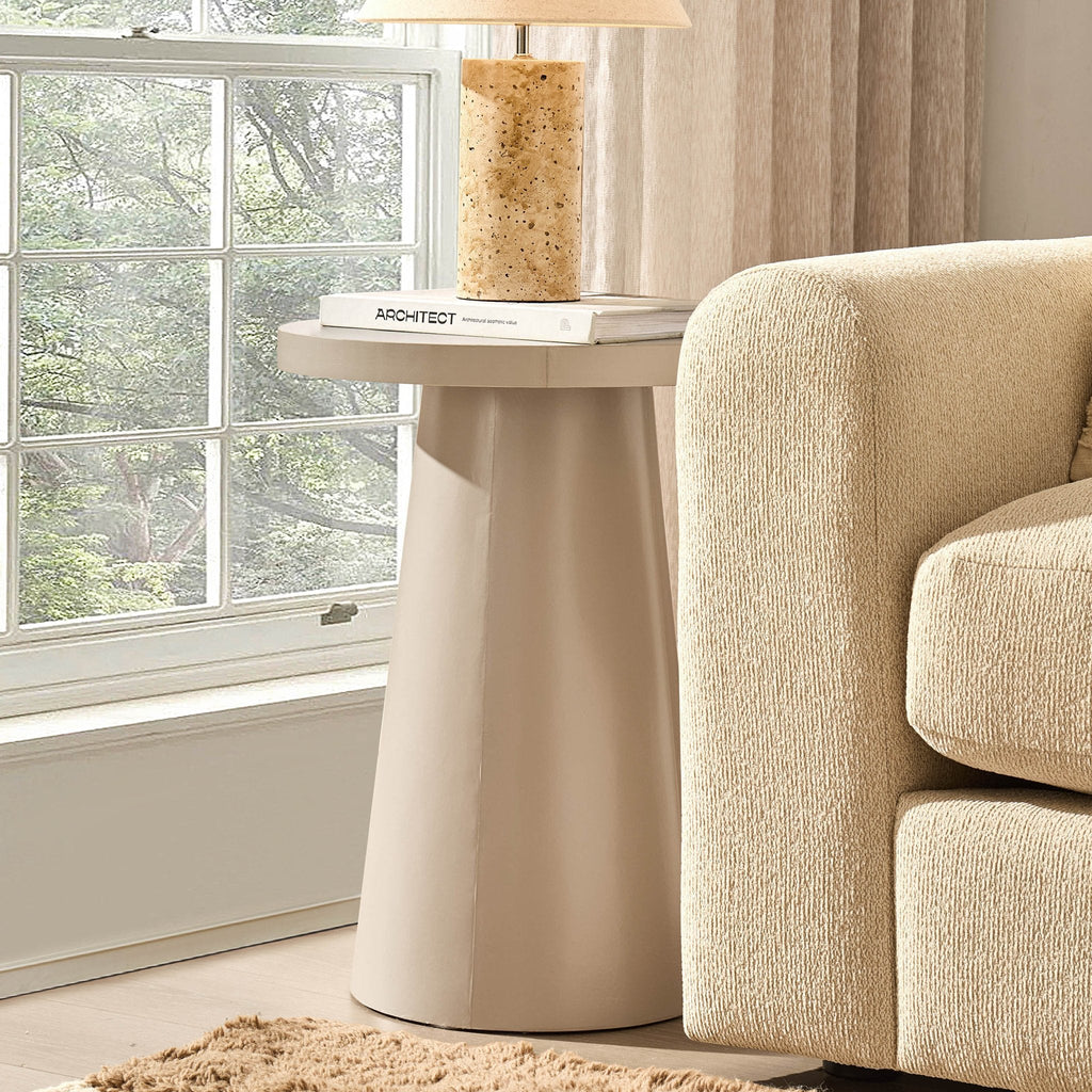 Dusklia - Talia Side Table - Taupe