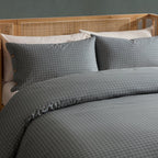 Dusklia - Thea Duvet Cover & Pillowcase Set - Pewter Green