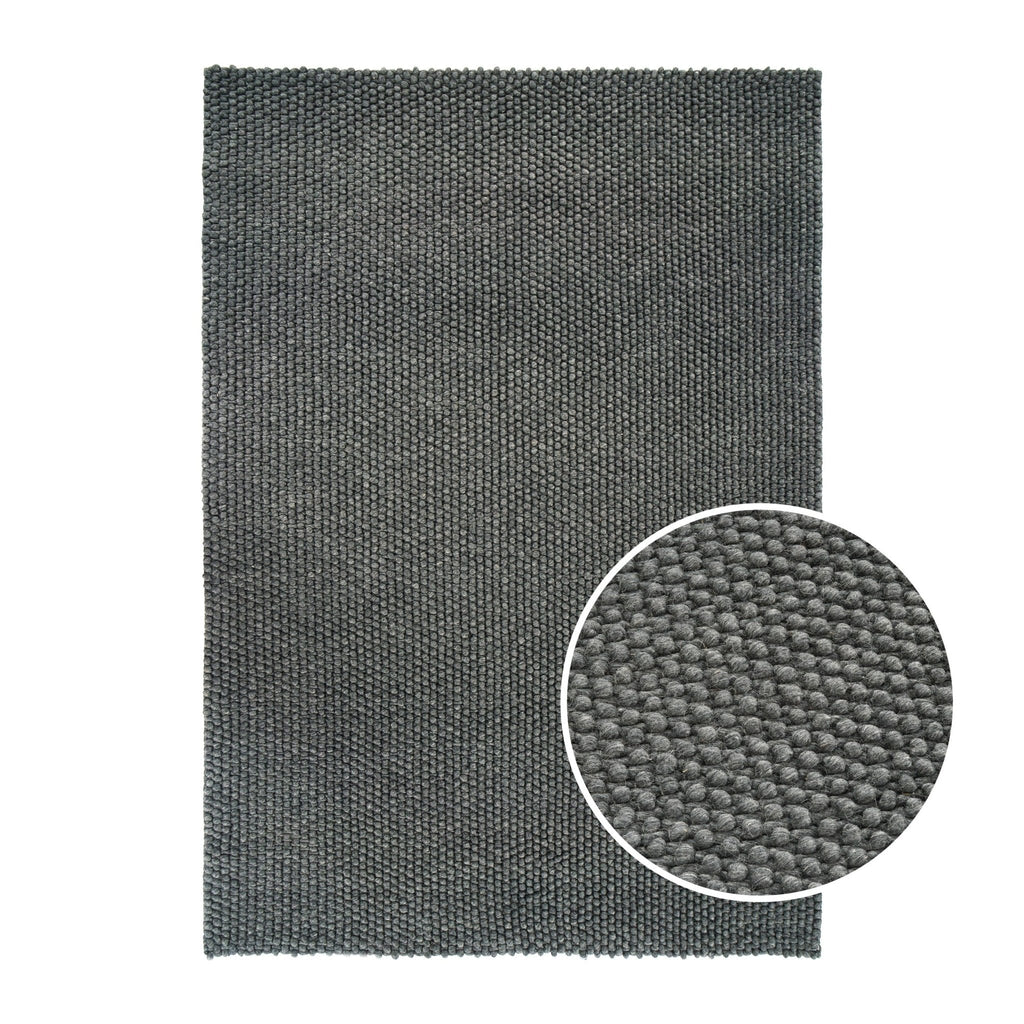 Dusklia - Theo Handwoven Wool Rug - Charcoal