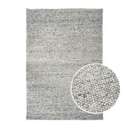 Dusklia - Theo Handwoven Wool Rug - Light Grey