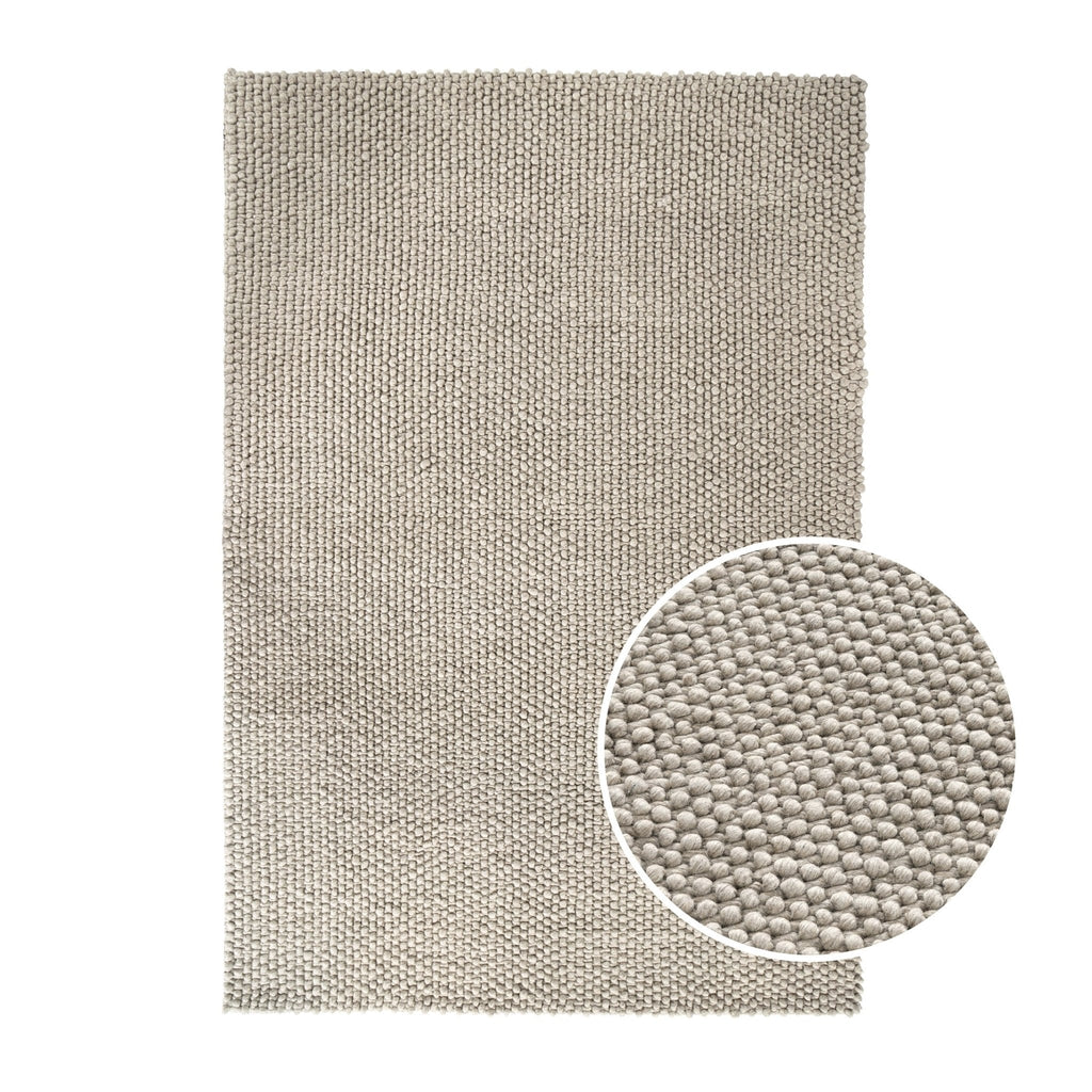 Dusklia - Theo Handwoven Wool Rug - Taupe