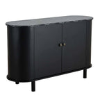 Dusklia - Tilda 2 Door Sideboard - Black/ Marble Top
