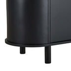 Dusklia - Tilda 2 Door Sideboard - Black/ Marble Top