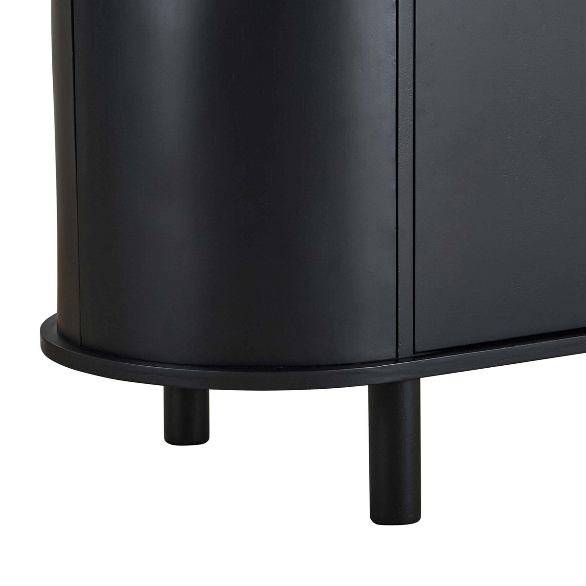 Dusklia - Tilda 2 Door Sideboard - Black/ Marble Top