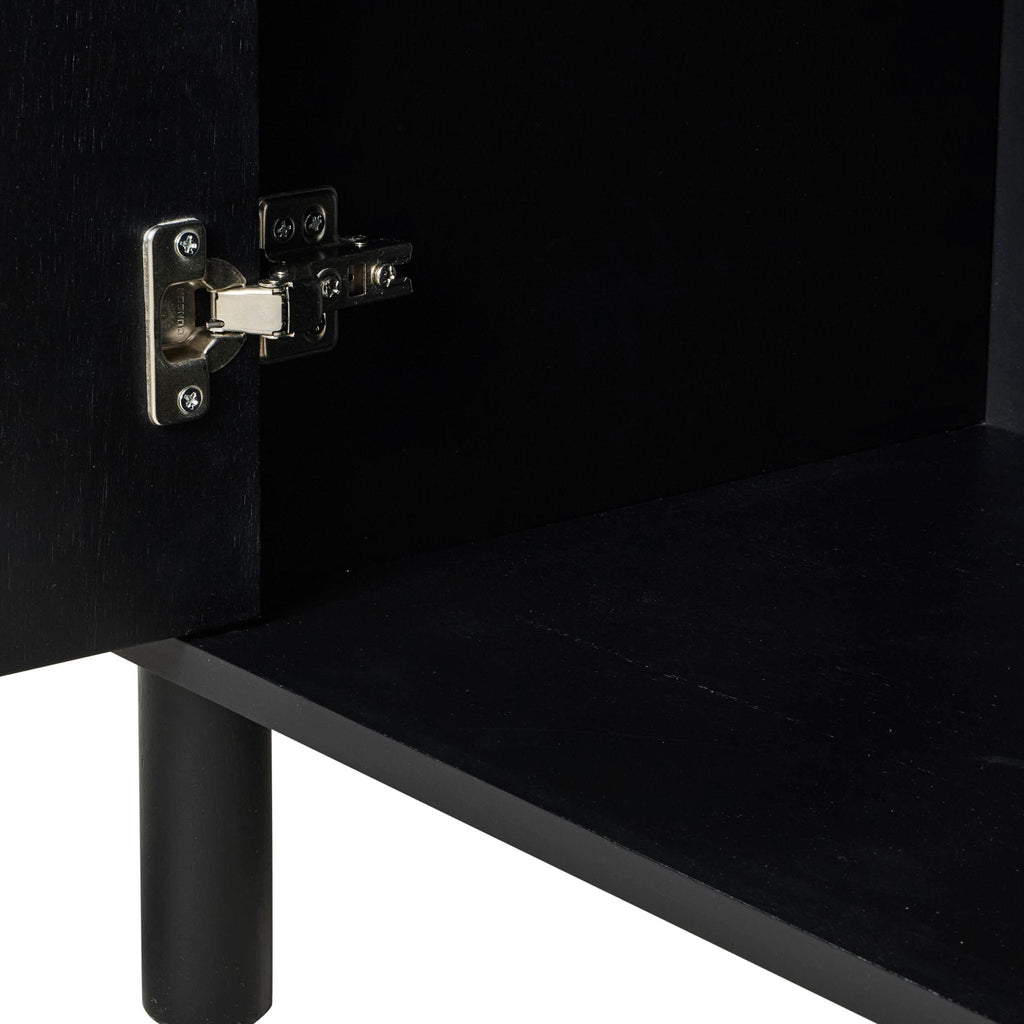 Dusklia - Tilda 2 Door Sideboard - Black/ Marble Top