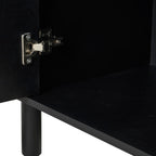 Dusklia - Tilda 2 Door Sideboard - Black/ Marble Top