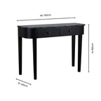 Dusklia - Tilda Console Table - Black/Marble Top