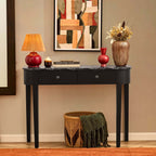Dusklia - Tilda Console Table - Black/Marble Top