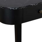 Dusklia - Tilda Console Table - Black/Marble Top