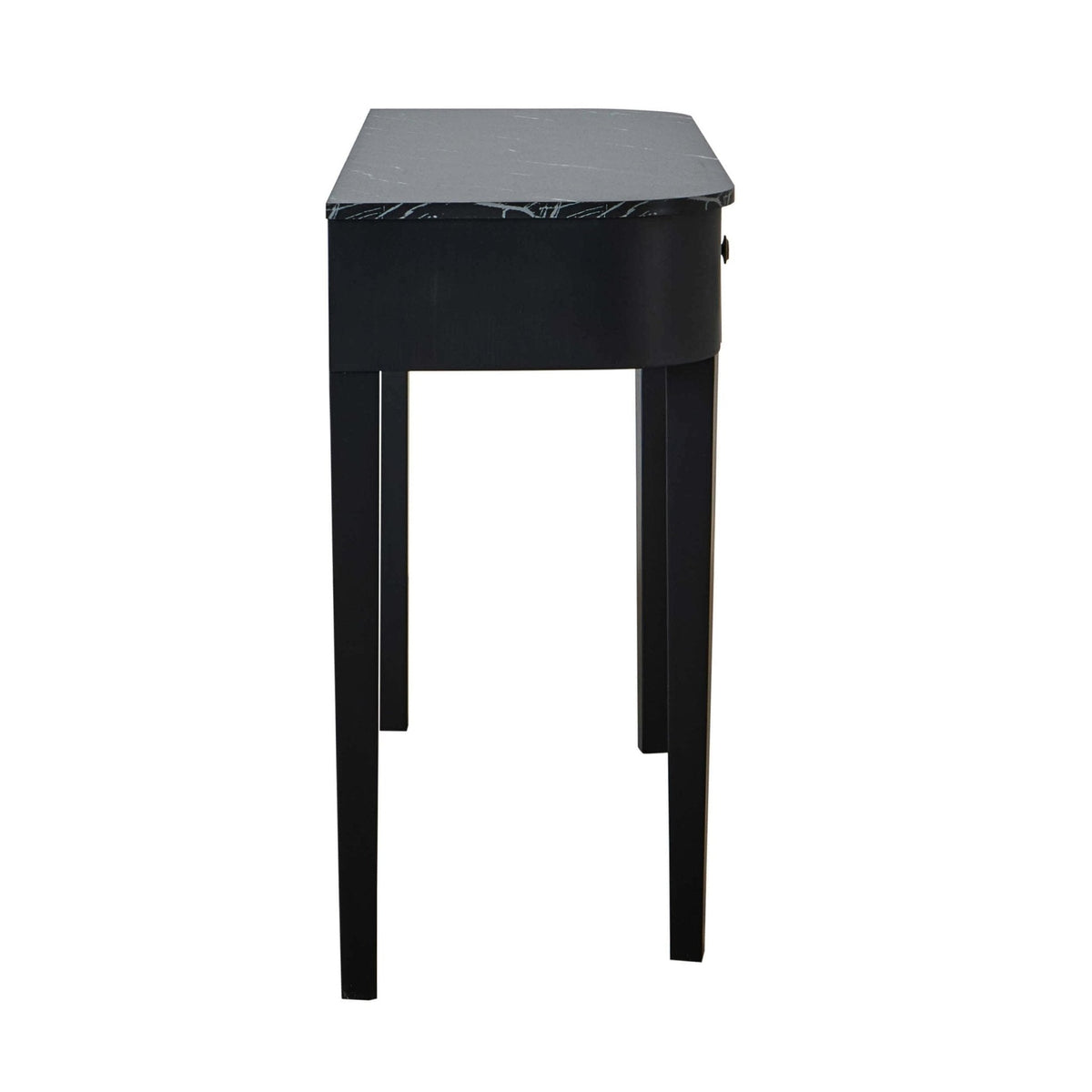 Dusklia - Tilda Console Table - Black/Marble Top