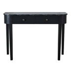Dusklia - Tilda Console Table - Black/Marble Top