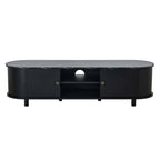 Dusklia - Tilda Tv Unit for TVs up to 65- Black/Marble Top