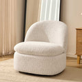 Dusklia - Tilly Swivel Accent Chair - Popcorn Teddy