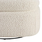 Dusklia - Tilly Swivel Accent Chair - Popcorn Teddy