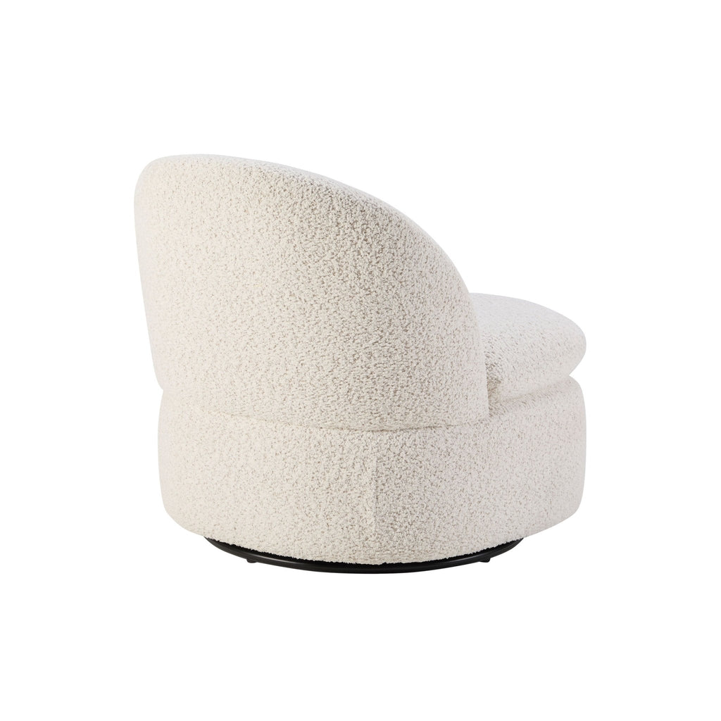 Dusklia - Tilly Swivel Accent Chair - Popcorn Teddy