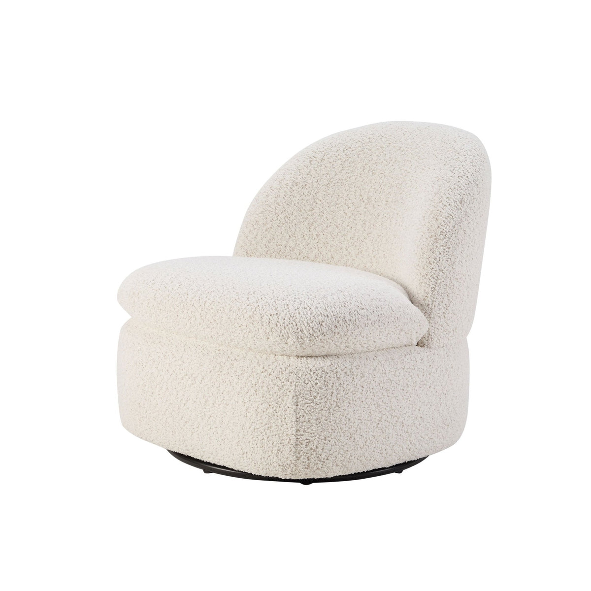 Dusklia - Tilly Swivel Accent Chair - Popcorn Teddy