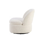 Dusklia - Tilly Swivel Accent Chair - Popcorn Teddy