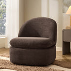 Dusklia - Tilly Swivel Accent Chair - Textured Cappuccino