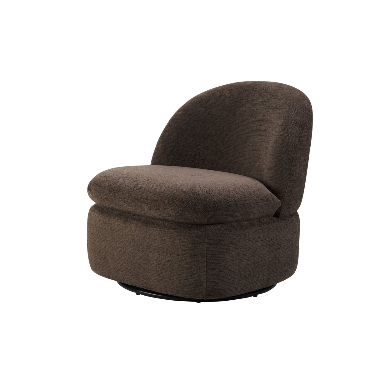 Dusklia - Tilly Swivel Accent Chair - Textured Cappuccino