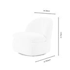 Dusklia - Tilly Swivel Accent Chair - Textured Cappuccino