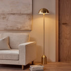 Dusklia - Titan Gold Domed Floor Lamp