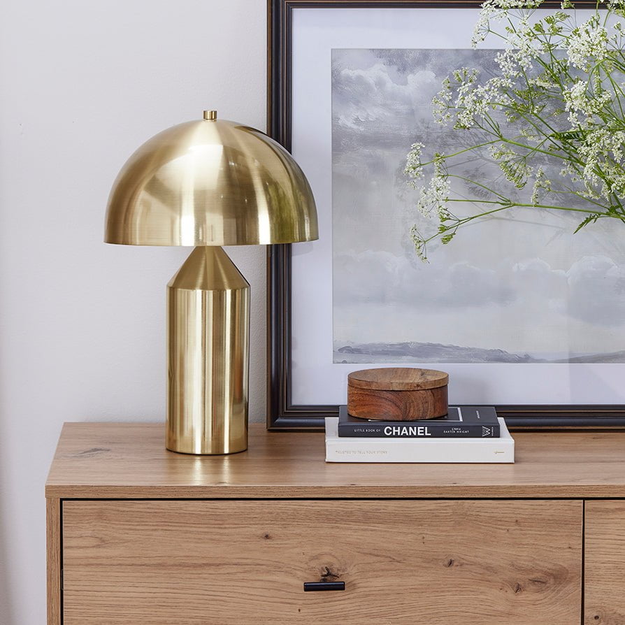Dusklia - Titan Gold Domed Table Lamp