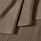 Dusklia - Torino Velvet Geometric Pinsonic Cushion Cover - Taupe
