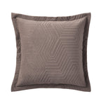 Dusklia - Torino Velvet Geometric Pinsonic Cushion Cover - Taupe